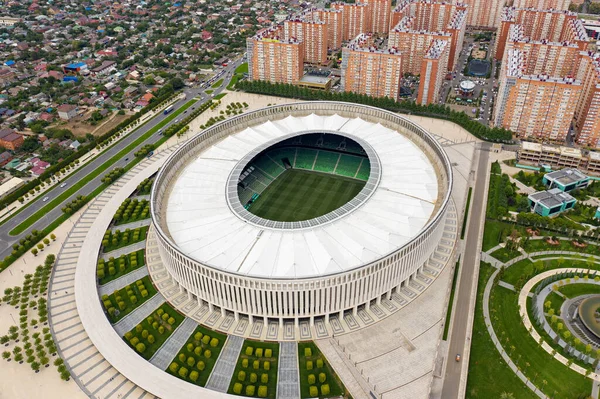 러시아 크라스 2020 크라스 스타디움 Krasnodar 공중에서 — 스톡 사진