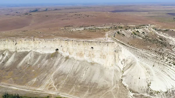 Belaya Skala克里米亚岩层 白岩山 空中景观 — 图库照片