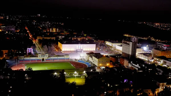 Stavropol Rusland Lenin Square Dynamo Stadion Doema Van Het Stavropol — Stockfoto