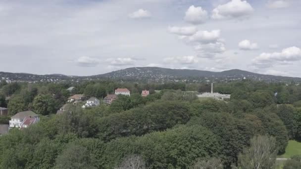 Oslo, Norvégia. Frogner Nyilvános Park a szobrok sugárútján általános néven - Vigeland Szoborpark - Vigelandsparken. 4K — Stock videók