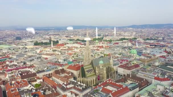Viena, Austria. Catedral de San Esteban (Alemania: Stephansdom). Catedral Católica - el símbolo nacional de Austria. 4K — Vídeos de Stock