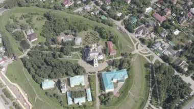 Dmitrov, Rusya. Dmitrov Kremlin 'de bulunan Kutsal Bakire Meryem' in Varsayımı Katedrali. 16. yüzyılın başlarında yapılmış bir mimari anıt. 4K