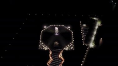 Rzhev, Rusya. Rzhev Anıtı, 1942-1943 yılları arasında Rzhev yakınlarında ölen Sovyet askerlerinin anısına adanmıştır. Gece vakti. 4K