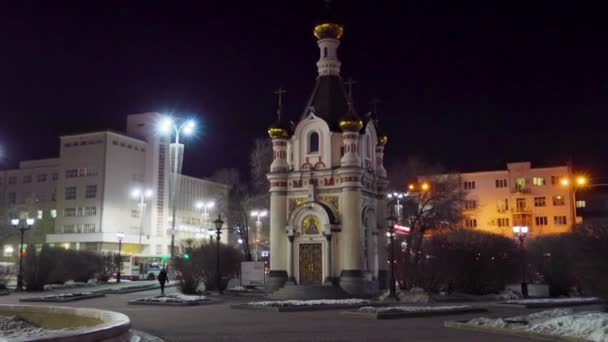 Yekaterinburg Russia Marzo 2020 Cappella Santa Caterina Magna Martire Città — Video Stock
