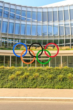Lozan, İsviçre - 13 Temmuz 2019: Uluslararası Olimpiyat Komitesi Genel Merkezi