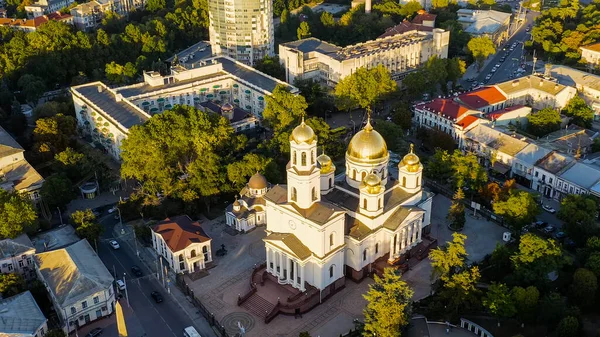 Simferopol Krim Augustus 2020 Alexander Nevskii Kathedraal Stadscentrum Panorama Bij — Stockfoto