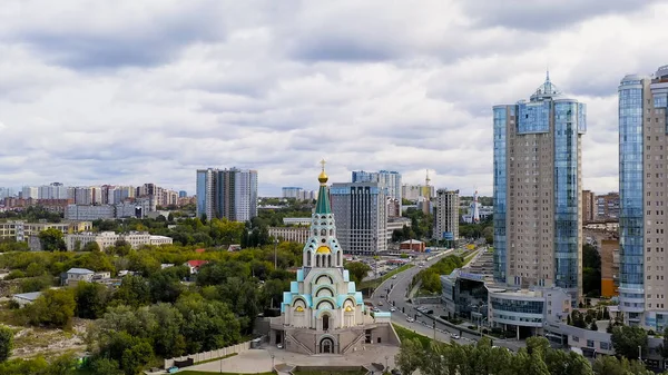 Samara Russland September 2020 Kathedrale Der Weisheit Gottes Ufer Der — Stockfoto