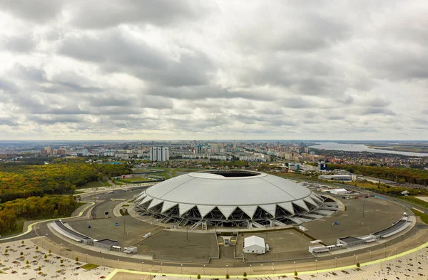 Samara Russie Septembre 2020 Samara Arena Stade Temps Nuageux Tomber — Photo
