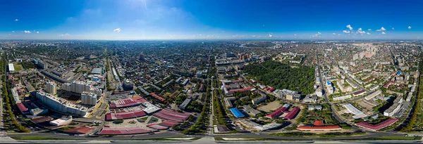 Krasnodar Russland August 2020 Platz Der Krasnaja Straße Luftaufnahme Sommer — Stockfoto