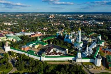 Sergiev Posad, Rusya. Kutsal Üçlü Sergius Lavra. Hava görünümü
