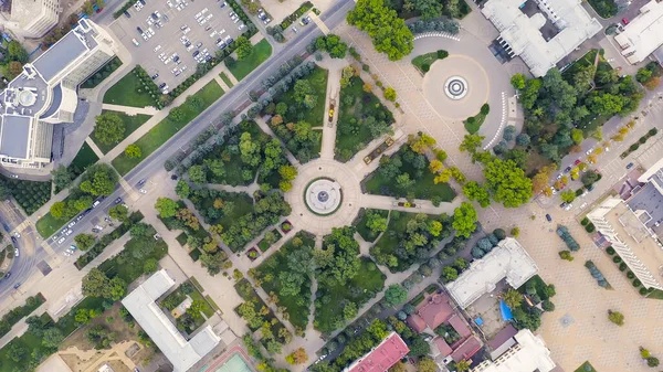 Krasnodar Ρωσία Μνημείο Της Αυτοκράτειρας Αικατερίνης Αεροφωτογραφία Αεροφωτογραφία — Φωτογραφία Αρχείου