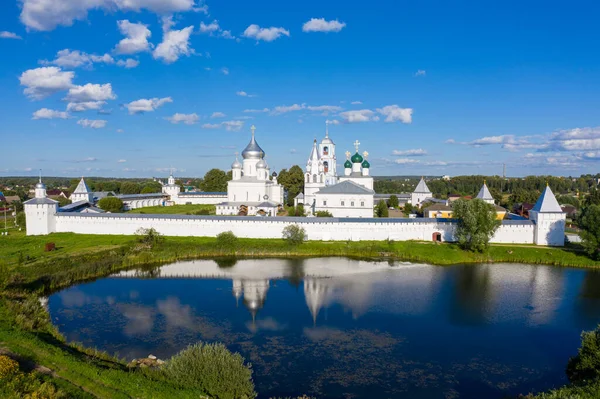 Pereslavl Zalessky Rus Klášter Nikitského Letecký Pohled — Stock fotografie