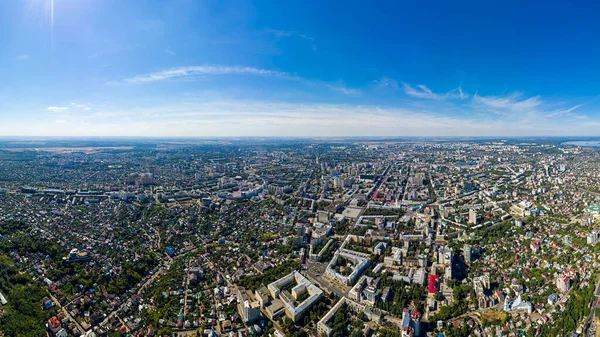 Voronezh Rusia Panorama Ciudad Desde Aire Verano Vista Aérea —  Fotos de Stock