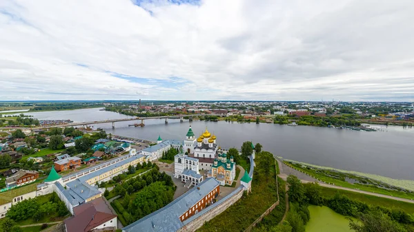 Rússia Kostroma Santíssima Trindade Mosteiro Ipatievsky Kostroma Vista Aérea — Fotografia de Stock