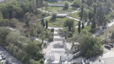 Sevostopol, Kırım. Malakhov Kurgan, Sivastopol 'un taktiksel açıdan önemli bir yüksekliği. Şehirdeki en çok ziyaret edilen turistik yerlerden biri. 4K