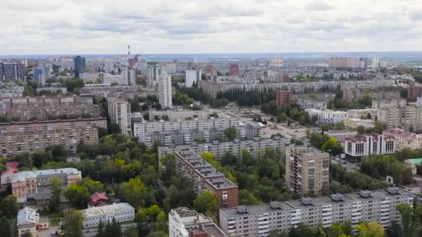 Samara, Rusko. Panoramatický výhled na město Samara. 4K — Stock video