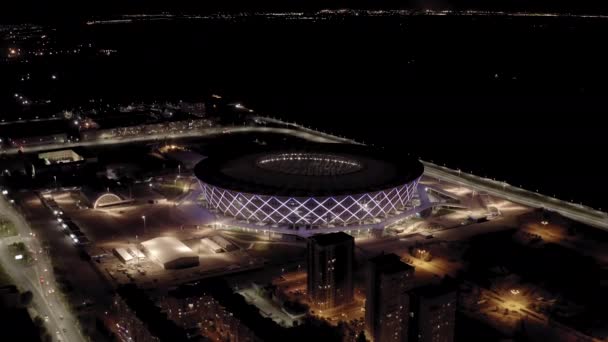 Volgograd, Rusko. Volgograd Arena je mezinárodní fotbalový stadion postavený ve Volgogradu pro mistrovství světa ve fotbale2018. Stadion - Rotor. 4K — Stock video