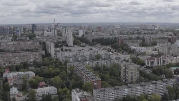 Samara, Rusya. Samara 'nın panoramik manzarası. 4K — Stok video
