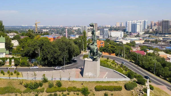 Rostov Don Ryssland Augusti 2020 Monument Till 1902 Strike Flygfoto — Stockfoto