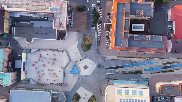 Stavropol Russia September 2020 Guardian Angel City Cross Alexandrovskaya Square — Stock Photo, Image