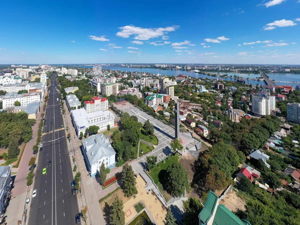 Voronezh Russia August 2020 Victory Square Stele Victory Square Monument — Stock Photo, Image