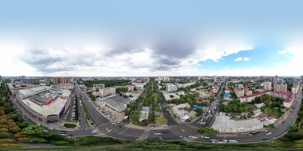 Krasnodar Russland August 2020 Sommer Luftaufnahme Der Stadt Rote Straße — Stockfoto
