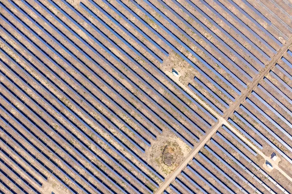 Stawropol Russland Das Dorf Staromarjewka Das Größte Solarkraftwerk Russlands Luftaufnahme — Stockfoto