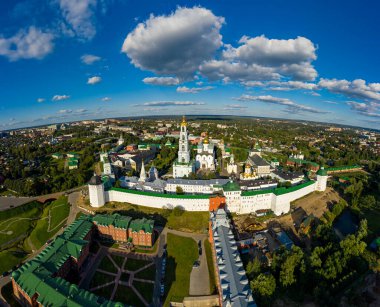 Sergiev Posad, Rusya. Kutsal Üçlü Sergius Lavra. Hava görünümü