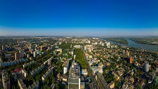 Rostov Don Russia Summer City Panorama Air Aerial View — Stock Photo, Image