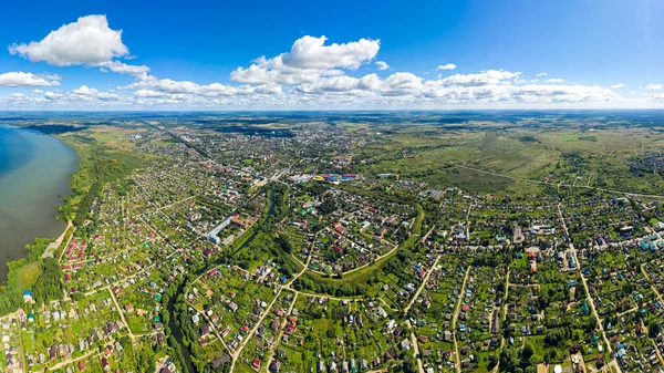 Pereslawl Salesski Russland Stadt Und See Pleschtschejewo Luftaufnahme — Stockfoto