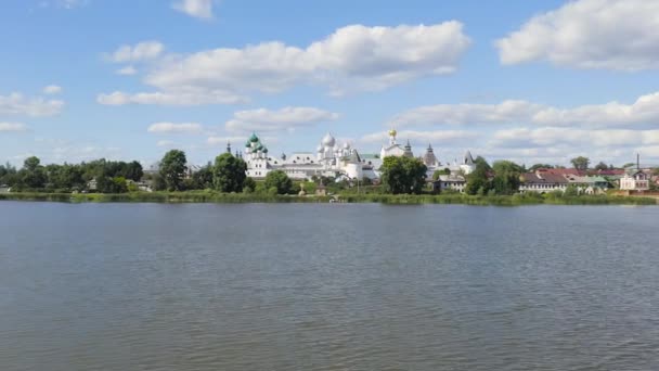 Rostov, Russia. Rostov Cremlino. L'attrazione principale della città di Rostov il Grande. 4K — Video Stock