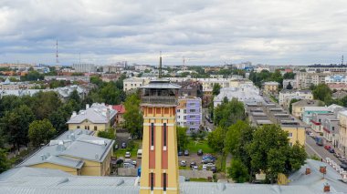 Rusya, Yaroslavl - 13 Ağustos 2020: 1, Gözlem Kulesi, Hava Görüntüsü  