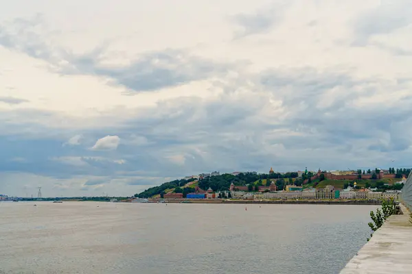 Nizhny Novgorod Rússia Aterro Volga Kremlin — Fotografia de Stock