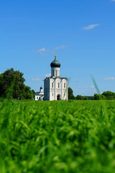 Vladimir Russia Church Intercession Nerl White Stone Church Vladimir Region — Stock Photo, Image