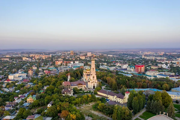 Stavropol Russie Cathédrale Icône Kazan Mère Dieu Vue Aérienne Pendant — Photo