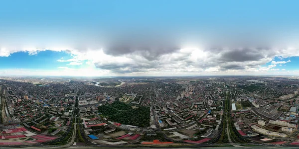 Krasnodar Rusia Panorama Aéreo Verano Ciudad Panorama 360 —  Fotos de Stock