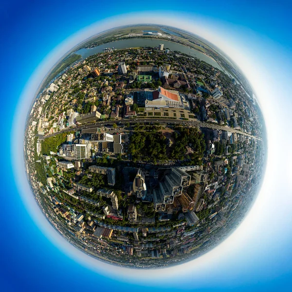 Rostow Don Russland Sommerpanorama Der Stadt Aus Der Luft Luftaufnahme — Stockfoto