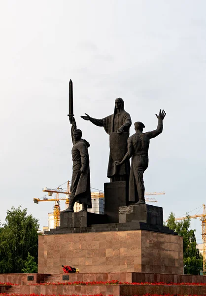 Perm Ryssland Augusti 2020 Monument Över Hjältarna Fram Och Bak — Stockfoto