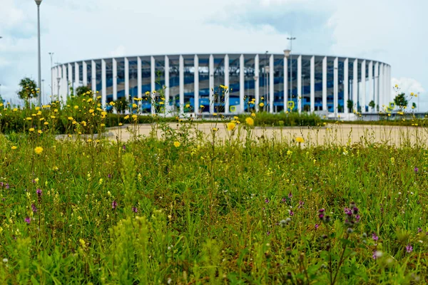 Nizhny Novgorod Rusia Agosto 2020 Estadio Nizhny Novgorod Verano — Foto de Stock