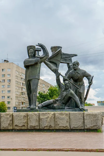 Nizjnij Novgorod Ryssland Augusti 2020 Monument Till Lenin Lenintorget — Stockfoto