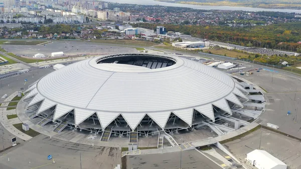 Samara Russie Septembre 2020 Samara Arena Stadium Nuages Automne Vue — Photo