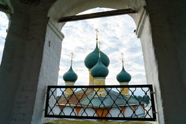 Uglich, Rusya. Şekil değiştirme Katedrali. Çirkin Kremlin