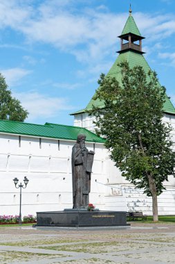 Sergiev Posad, Rusya - 19 Ağustos 2020: Radonezh 'li Sergiy. Kutsal Üçlü Serius Lavra