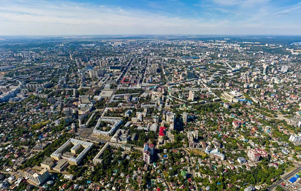 Voronezh Rússia Panorama Cidade Partir Verão Vista Aérea — Fotografia de Stock