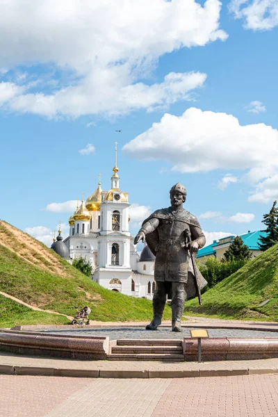 Dmitrov Ryssland Augusti 2020 Jurij Dolgoruky Sovjetiska Torget Museireservatet Dmitrov — Stockfoto