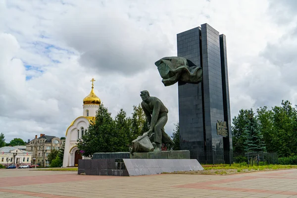 Ivanovo Rusland Augustus 2020 Monument Voor Strijders Van Revolutie Van — Stockfoto