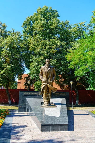 Woronesch Russland August 2020 Denkmal Für Platonow Platonowski Platz — Stockfoto