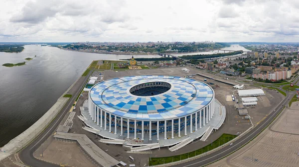 Nischni Nowgorod Russland August 2020 Nischni Nowgorod Stadion Luftaufnahme — Stockfoto