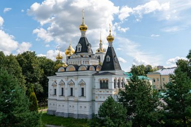 Dmitrov, Rusya. Dmitrov 'daki Erdemli Elizabeth Kilisesi. Dmitrievsky Kremlin