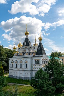 Dmitrov, Rusya. Dmitrov 'daki Erdemli Elizabeth Kilisesi. Dmitrievsky Kremlin